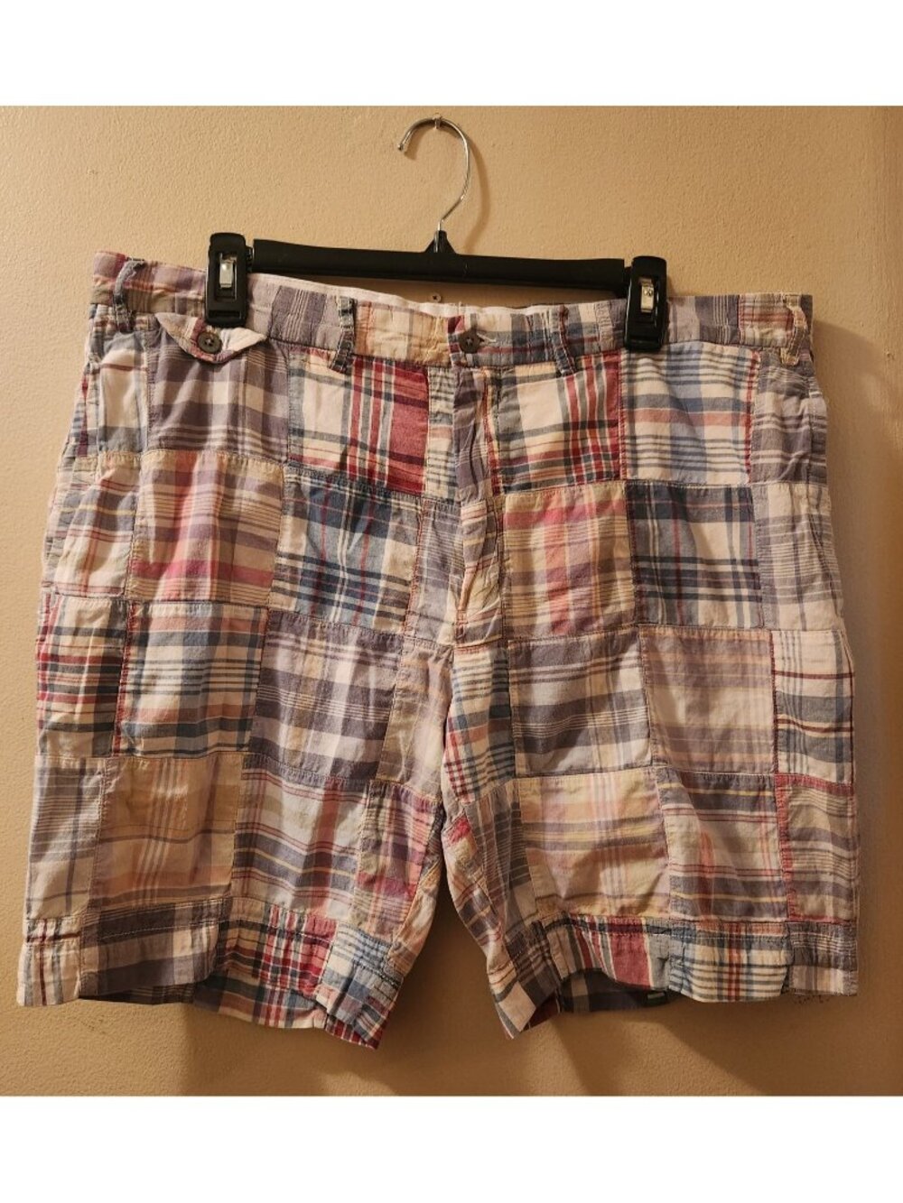Polo Ralph Lauren Mens Indian Madras Patchwork Shorts Size 38